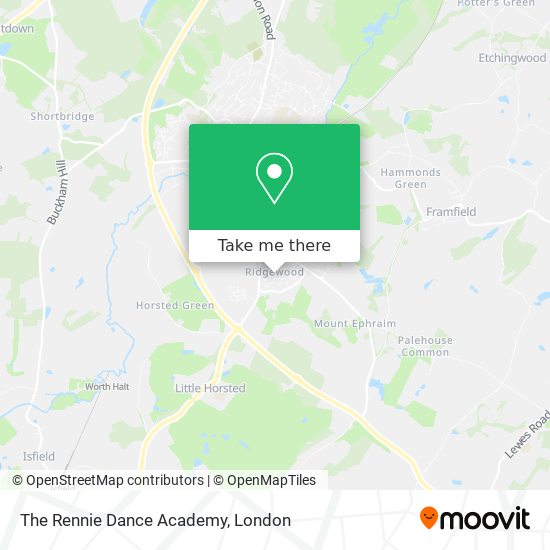 The Rennie Dance Academy map