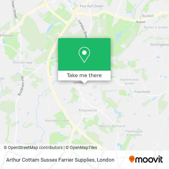 Arthur Cottam Sussex Farrier Supplies map