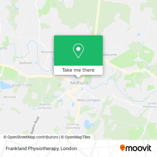 Frankland Physiotherapy map