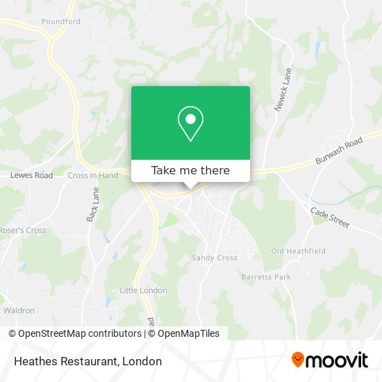 Heathes Restaurant map