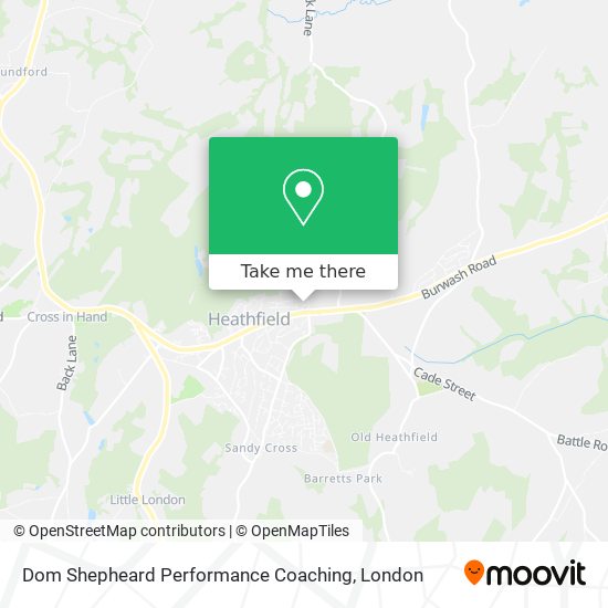 Dom Shepheard Performance Coaching map