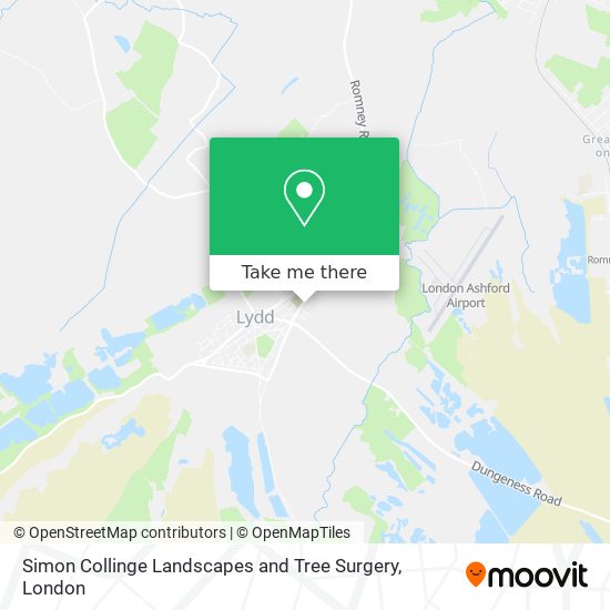 Simon Collinge Landscapes and Tree Surgery map