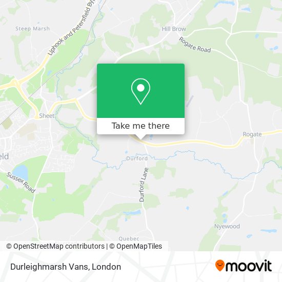 Durleighmarsh Vans map