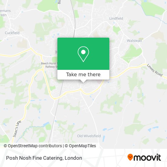 Posh Nosh Fine Catering map