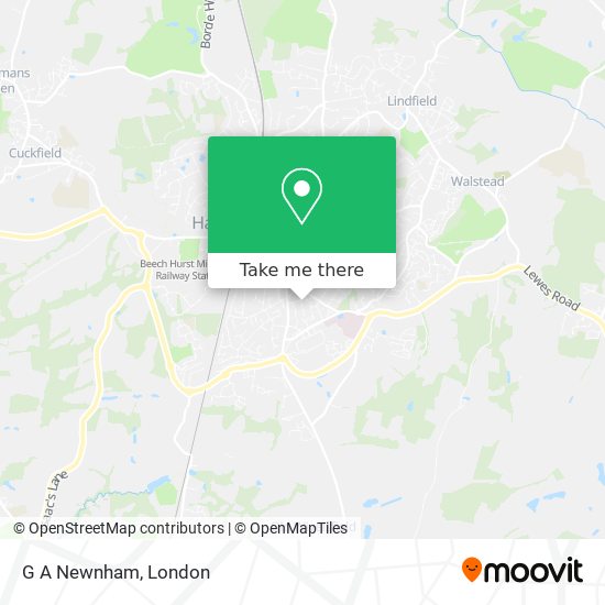 G A Newnham map