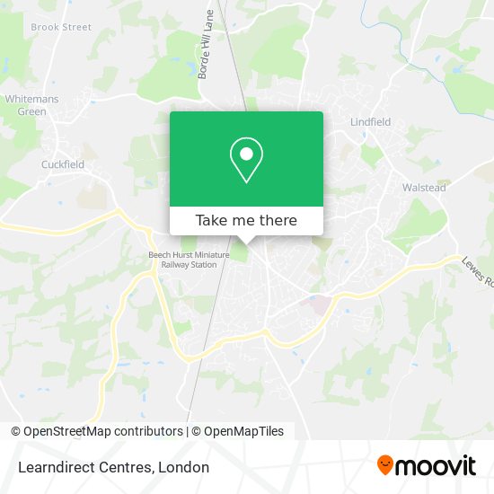 Learndirect Centres map