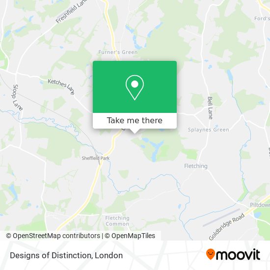 Designs of Distinction map