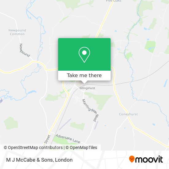 M J McCabe & Sons map