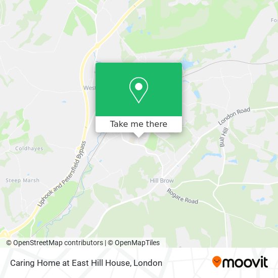 Caring Home at East Hill House map