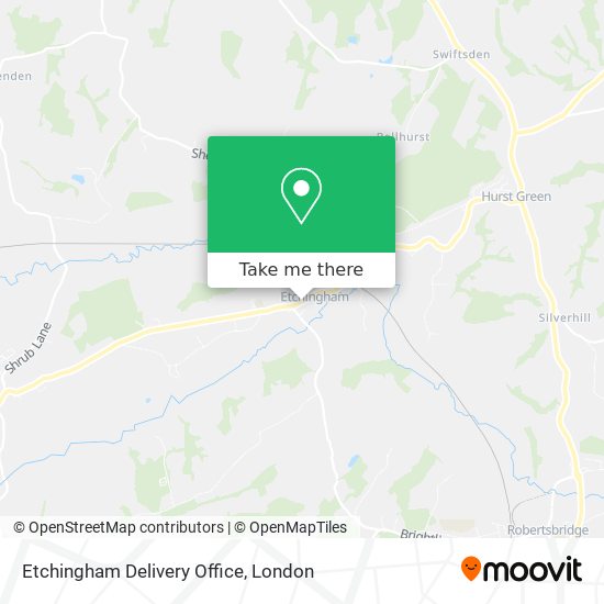 Etchingham Delivery Office map