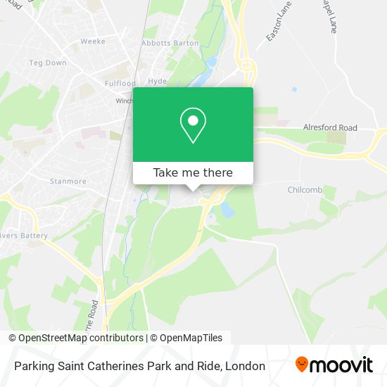 Parking Saint Catherines Park and Ride map
