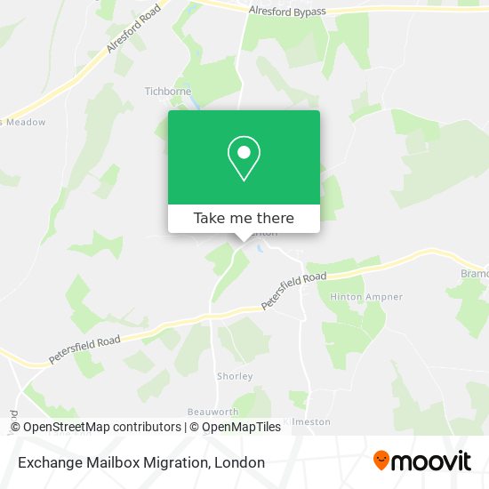 Exchange Mailbox Migration map