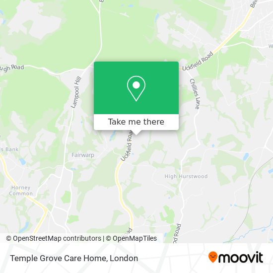Temple Grove Care Home map