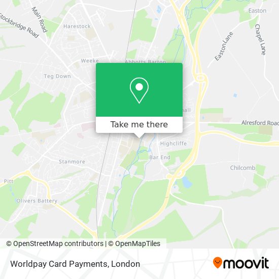 Worldpay Card Payments map