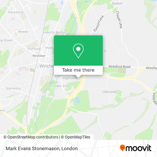 Mark Evans Stonemason map
