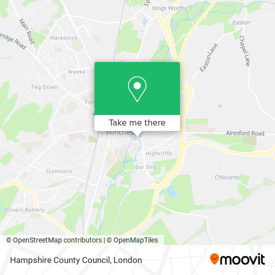 Hampshire County Council map