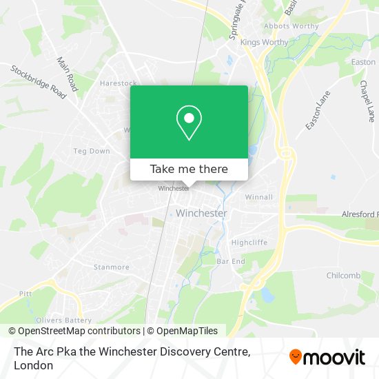 The Arc Pka the Winchester Discovery Centre map