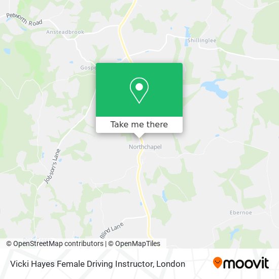 Vicki Hayes Female Driving Instructor map