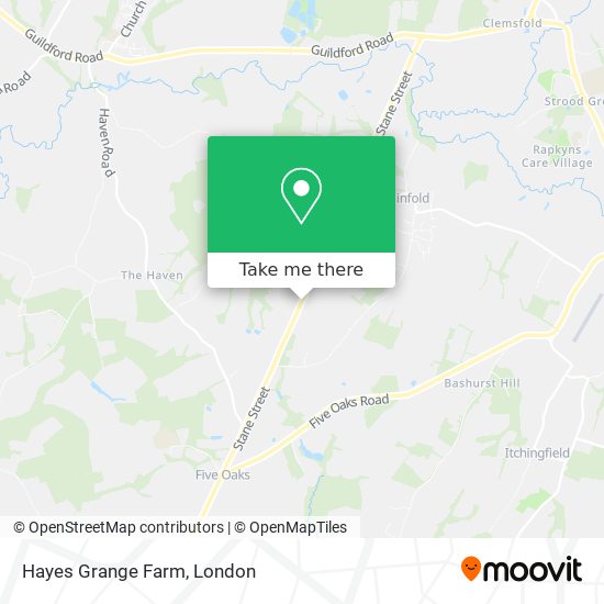 Hayes Grange Farm map