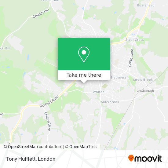 Tony Hufflett map