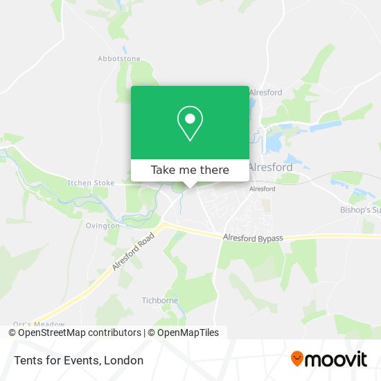 Tents for Events map