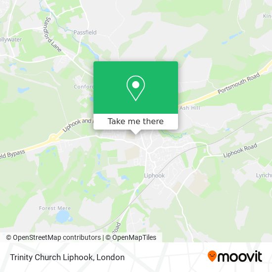 Trinity Church Liphook map