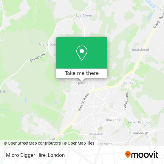 Micro Digger Hire map
