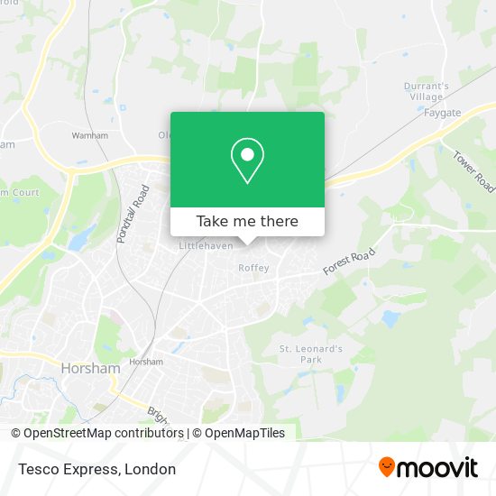 Tesco Express map