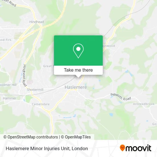 Haslemere Minor Injuries Unit map
