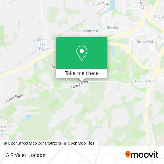 A R Valet map