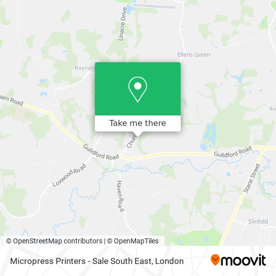Micropress Printers - Sale South East map