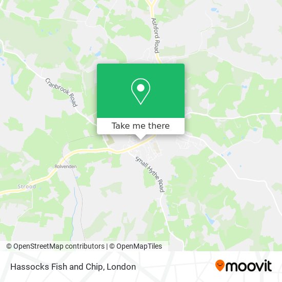 Hassocks Fish and Chip map