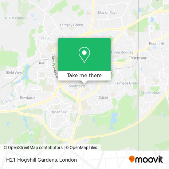 H21 Hogshill Gardens map