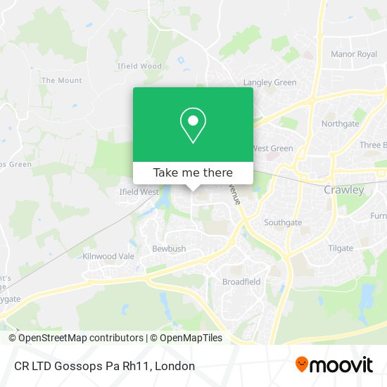 CR LTD Gossops Pa Rh11 map