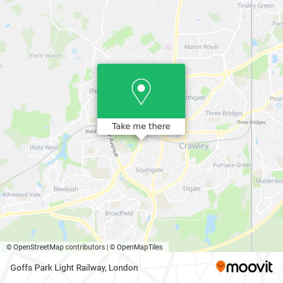 Goffs Park Light Railway map