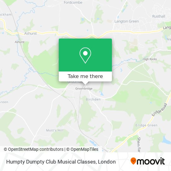 Humpty Dumpty Club Musical Classes map
