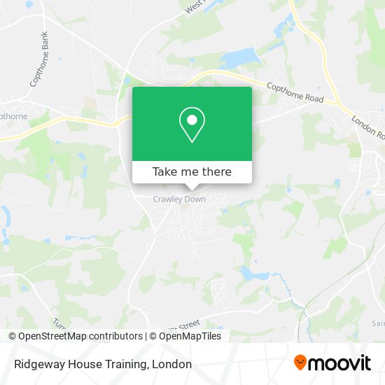 Ridgeway House Training map
