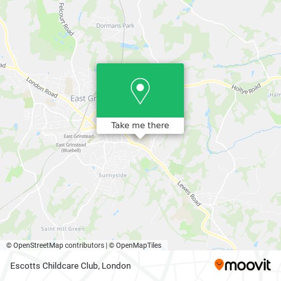 Escotts Childcare Club map