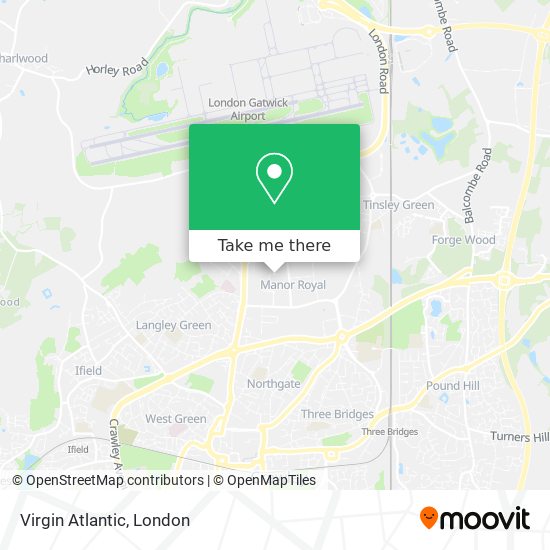 Virgin Atlantic map