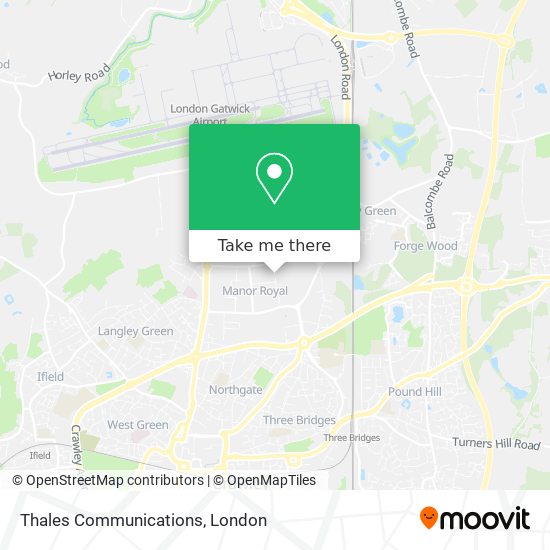 Thales Communications map