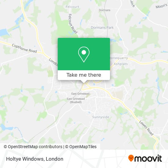 Holtye Windows map