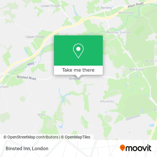 Binsted Inn map