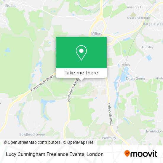 Lucy Cunningham Freelance Events map