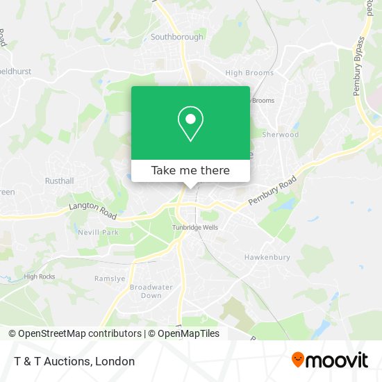 T & T Auctions map