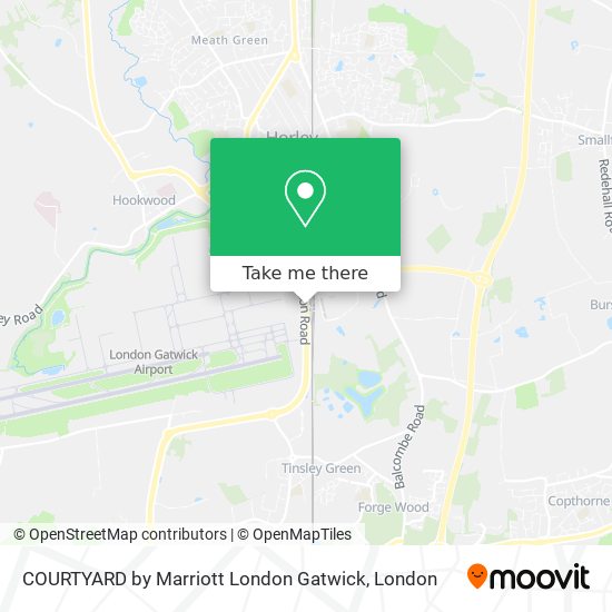 COURTYARD by Marriott London Gatwick map