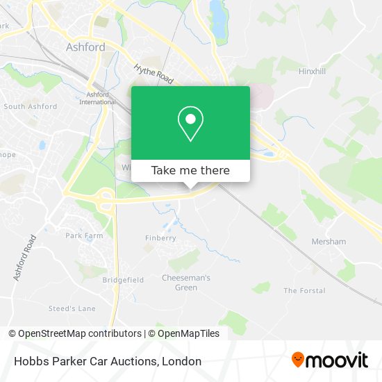 Hobbs Parker Car Auctions map