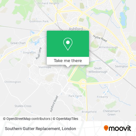 Southern Gutter Replacement map
