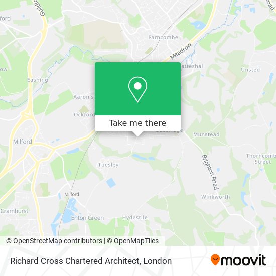 Richard Cross Chartered Architect map