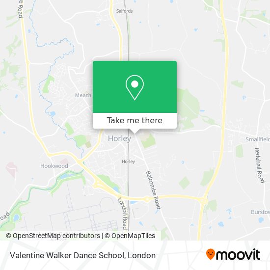 Valentine Walker Dance School map