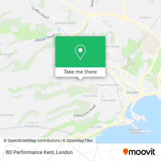 BD Performance Kent map